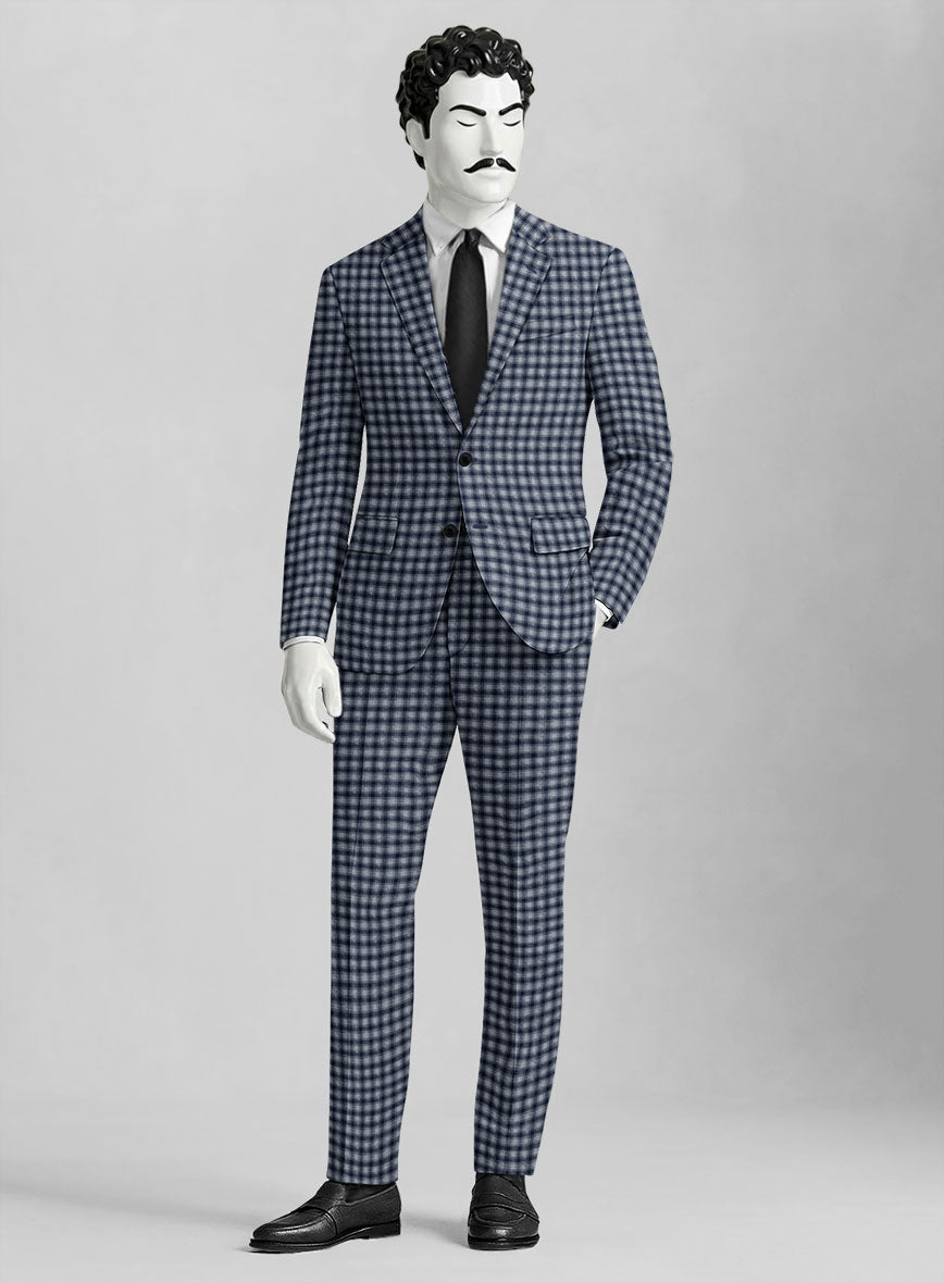 Italian Wool Brezza Crest Seersucker Suit - StudioSuits