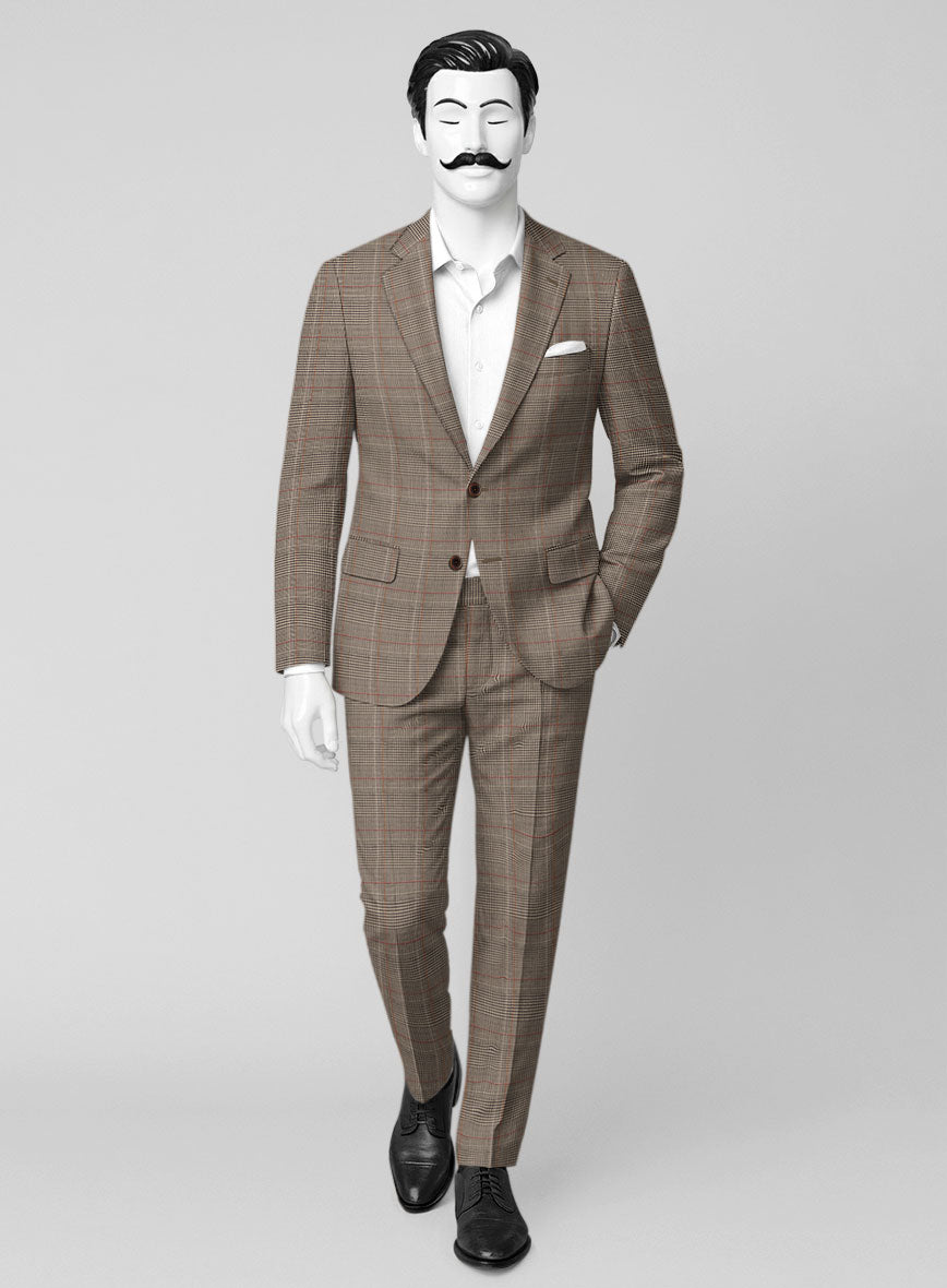 Italian Wool Canine Houndcrest Suit - StudioSuits