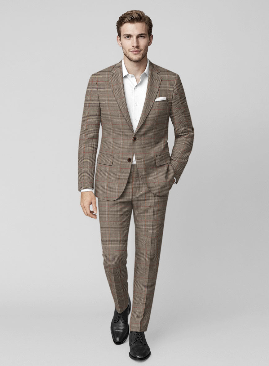 Italian Wool Canine Houndcrest Suit - StudioSuits