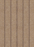 Italian Wool Cashmere Brown Stripe Jacket - StudioSuits
