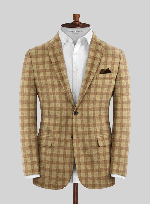 Italian Wool Cashmere Crazio Checks Jacket - StudioSuits