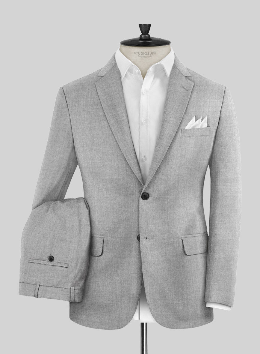 Italian Wool Cashmere Harbour Gray Suit - StudioSuits