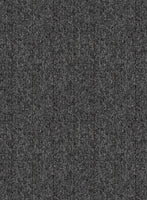 Italian Wool Cashmere Charcoal Herringbone Pants - StudioSuits