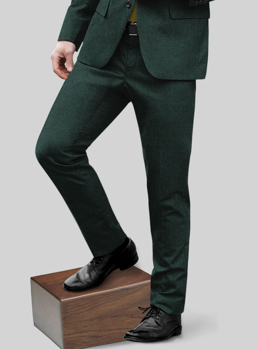 Italian Wool Cashmere Martini Green Pants