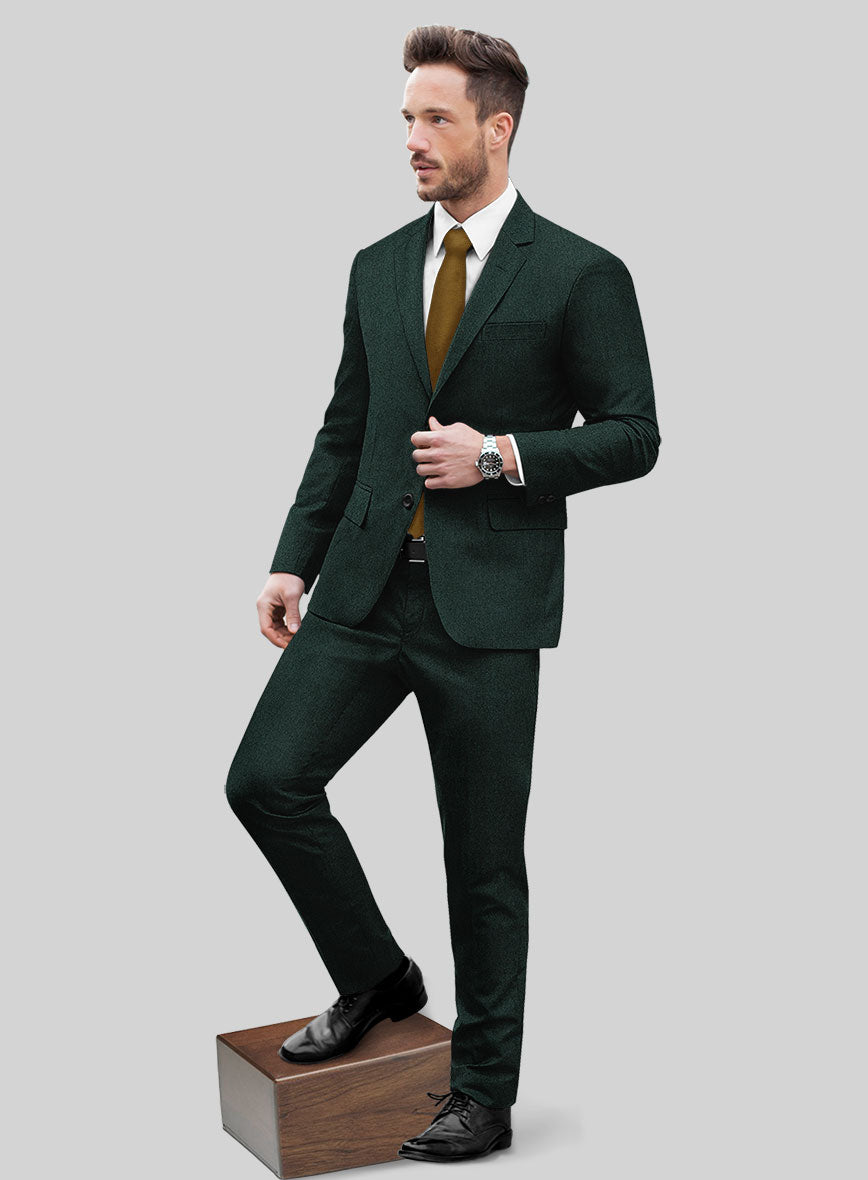 Italian Wool Cashmere Martini Green Suit - StudioSuits