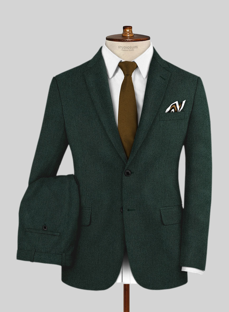 Italian Wool Cashmere Martini Green Suit