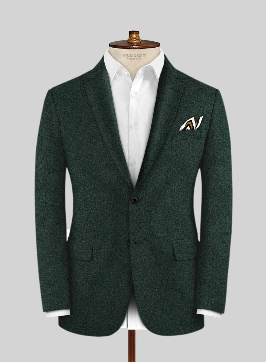 Italian Wool Cashmere Martini Green Suit - StudioSuits
