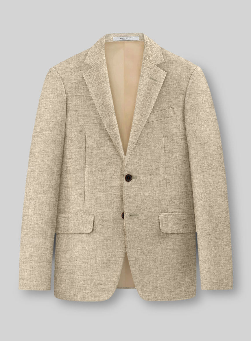 Italian Wool Cotton Silk Brexia Jacket - StudioSuits