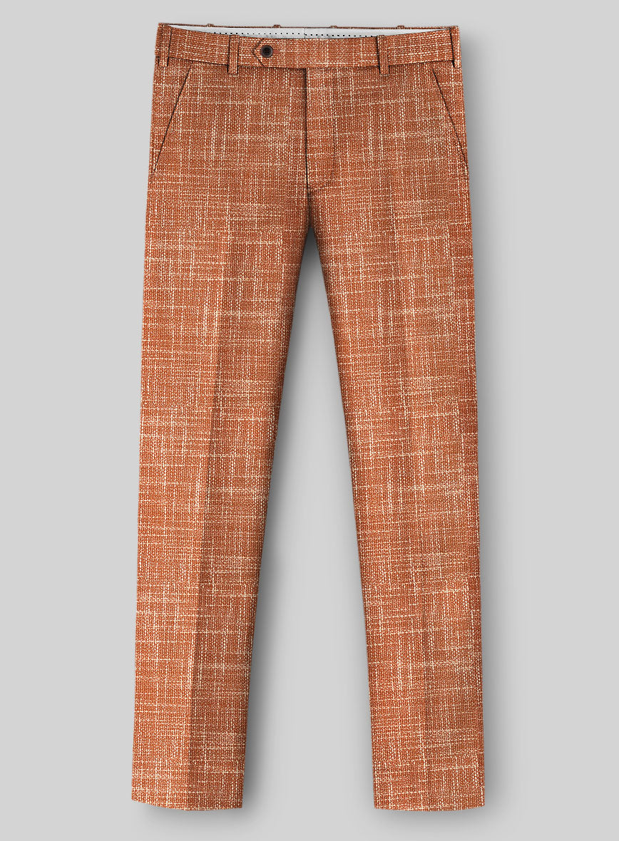 Italian Wool Cotton Silk Lycra Bracino Pants - StudioSuits