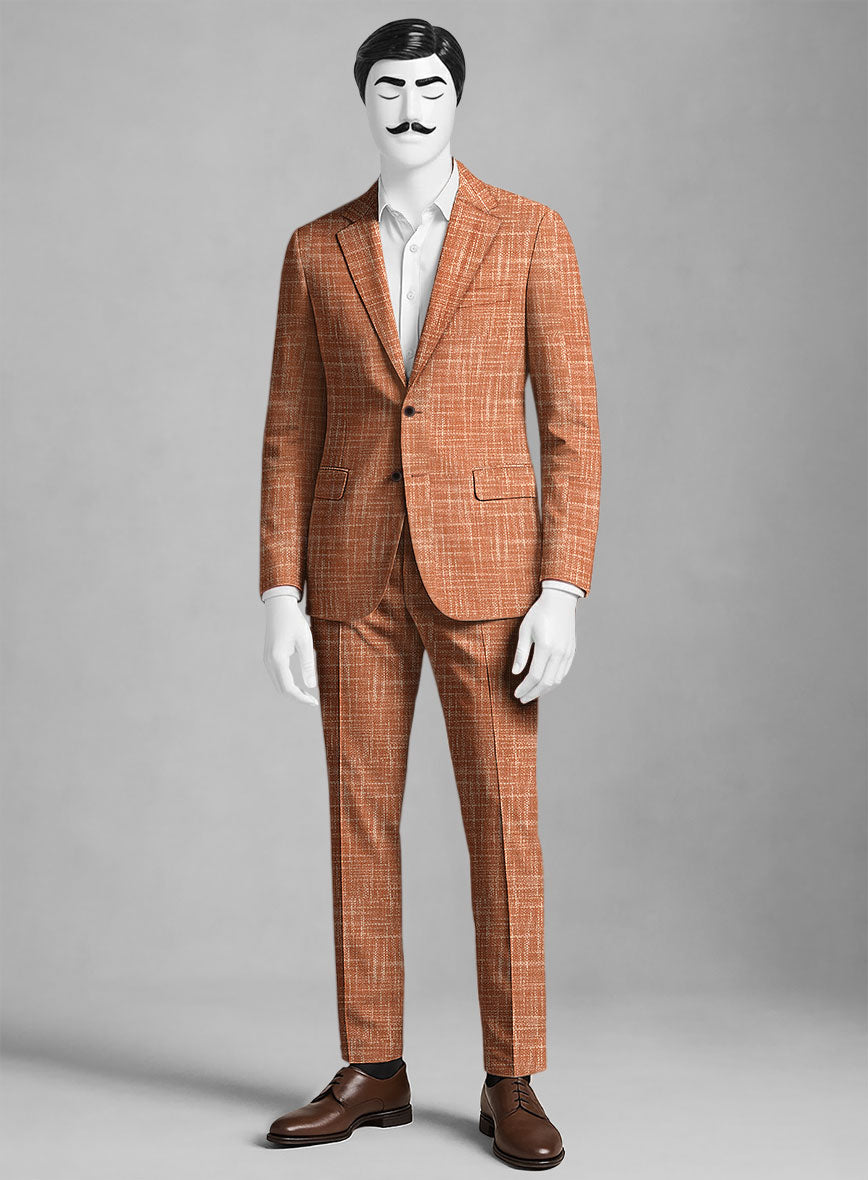 Italian Wool Cotton Silk Lycra Bracino Suit - StudioSuits