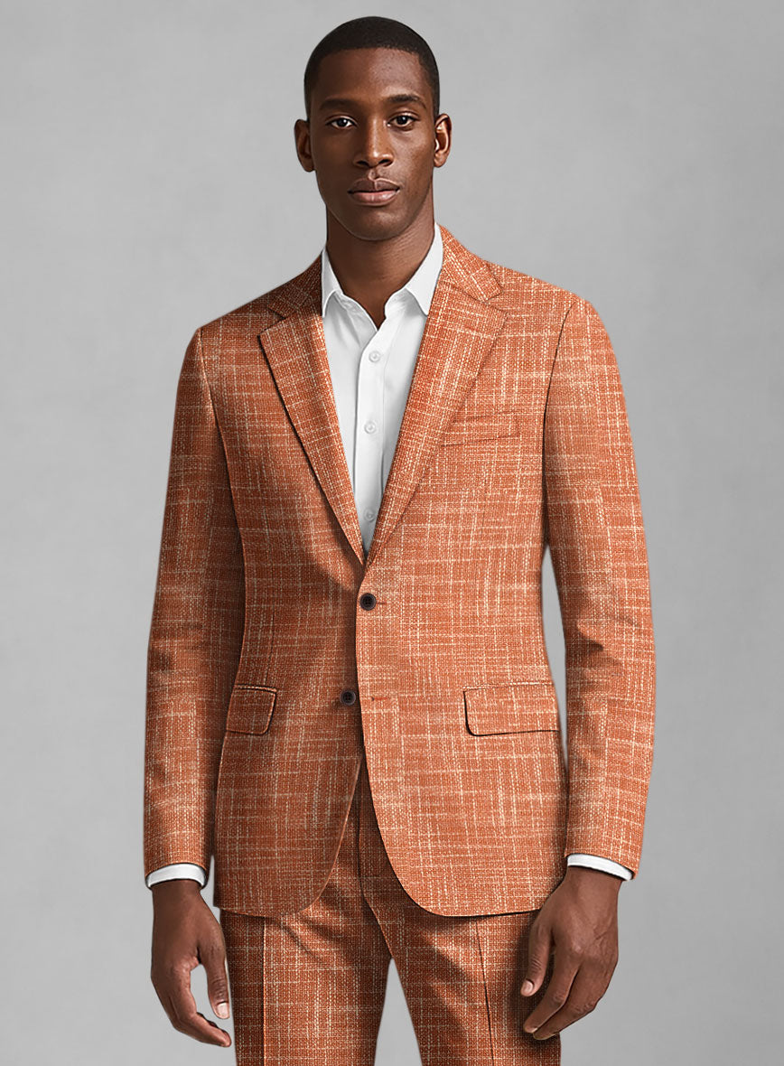 Italian Wool Cotton Silk Lycra Bracino Suit - StudioSuits