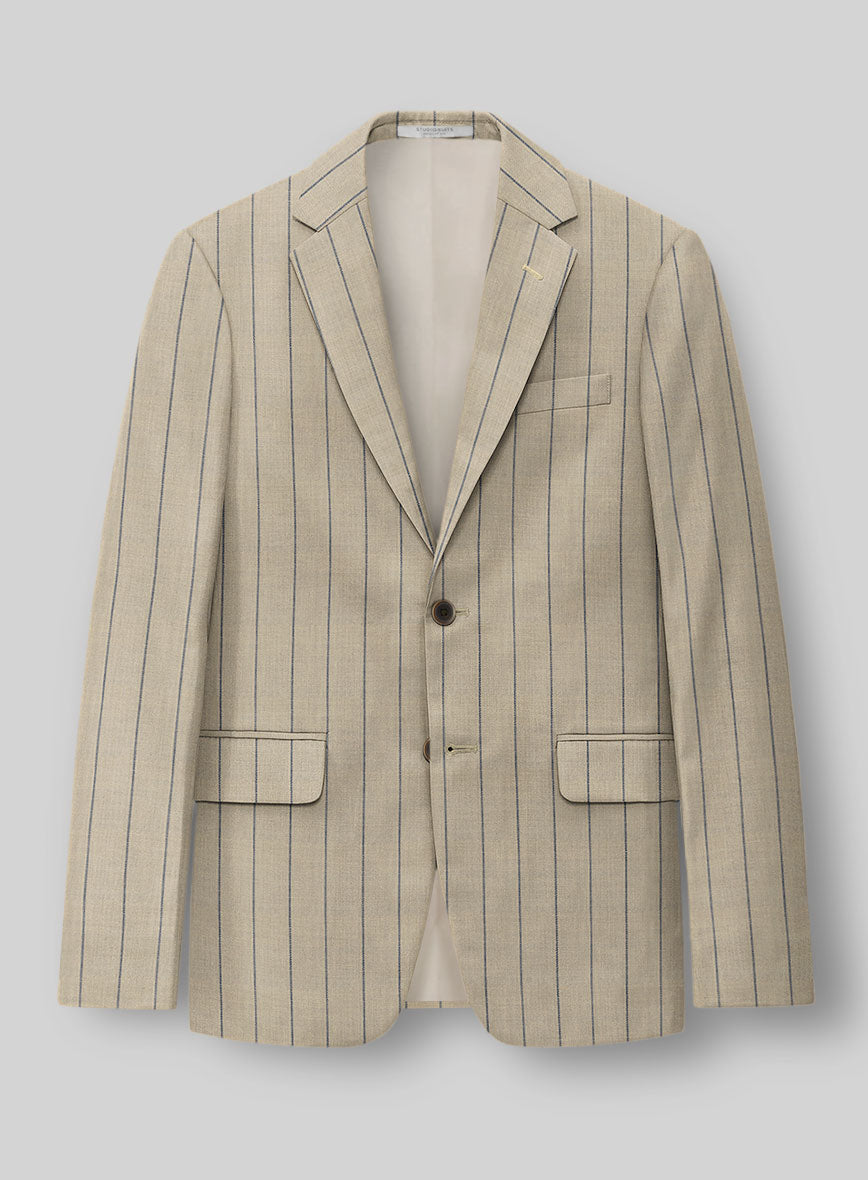 Italian Wool Cotton Strayne Jacket - StudioSuits