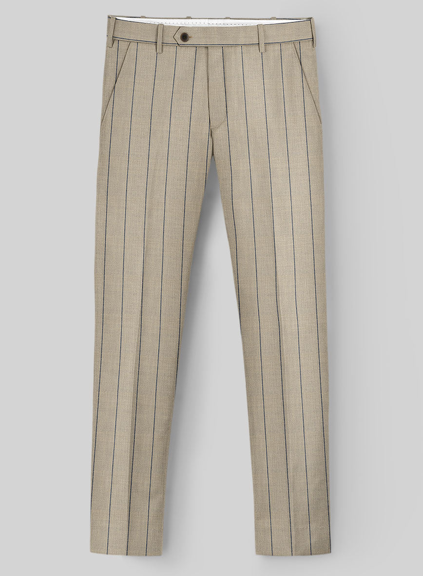 Italian Wool Cotton Strayne Pants - StudioSuits