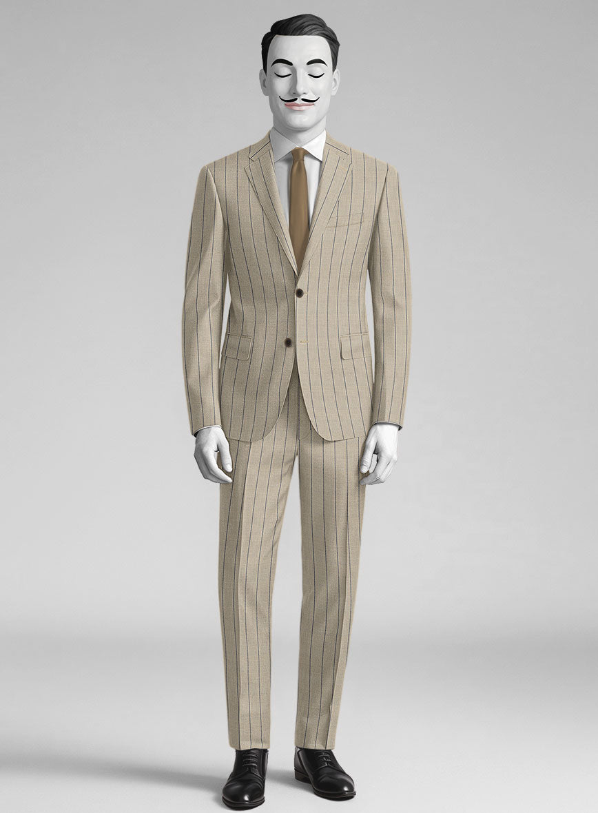 Italian Wool Cotton Strayne Suit - StudioSuits