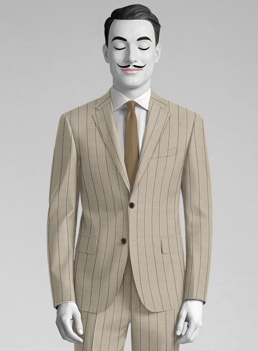 Italian Wool Cotton Strayne Suit - StudioSuits