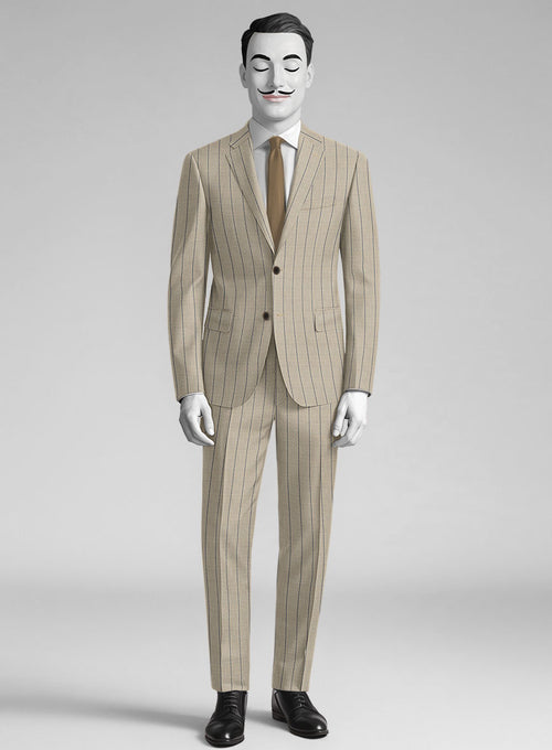 Italian Wool Cotton Strayne Suit