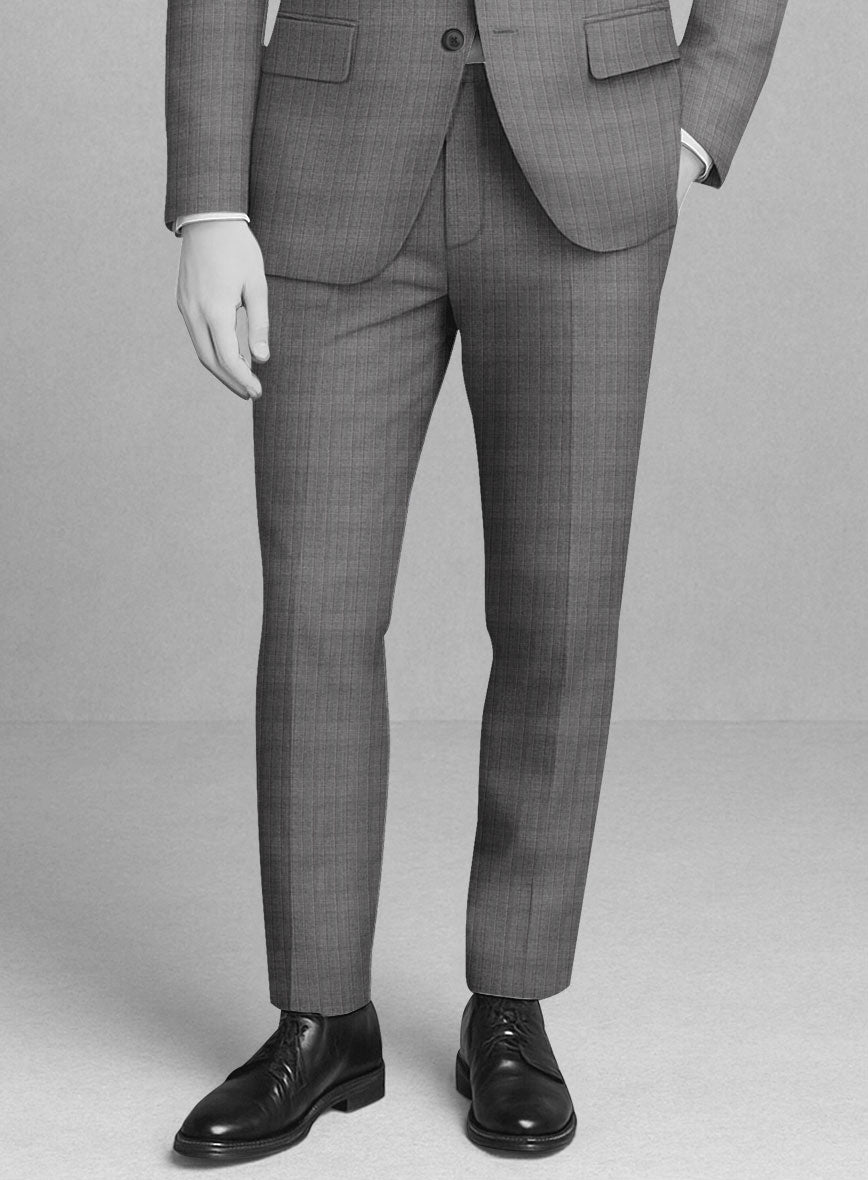 Italian Wool Greylon Pants - StudioSuits