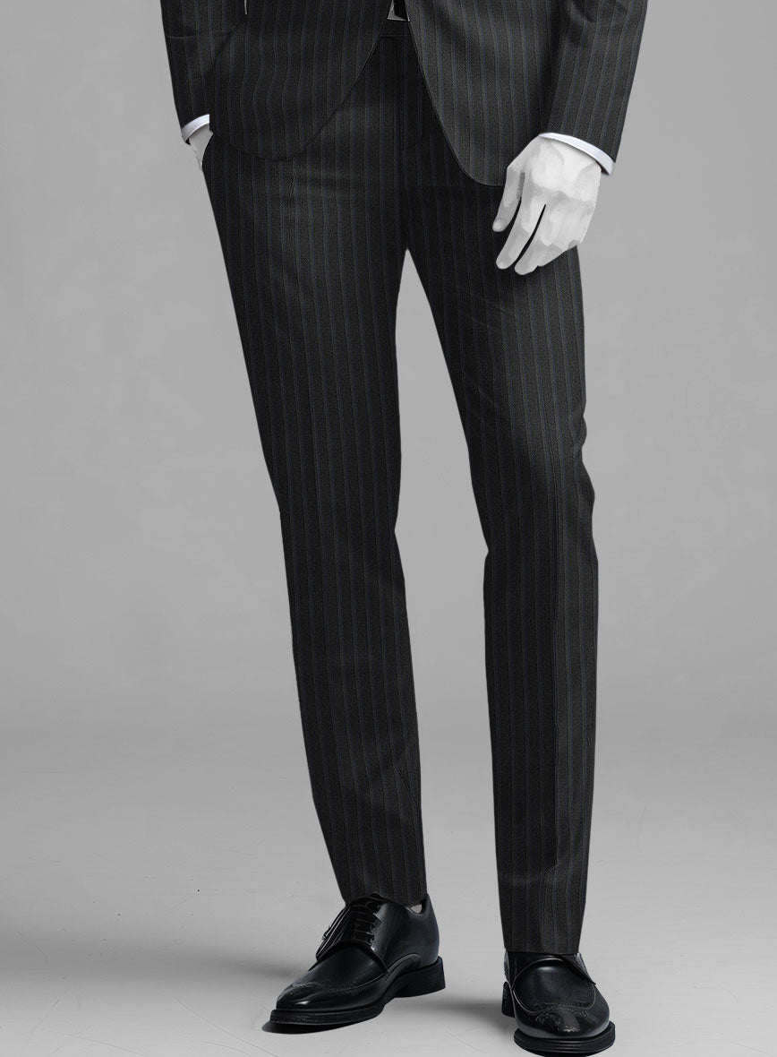 Italian Wool Herringbone Dorsano Pants - StudioSuits