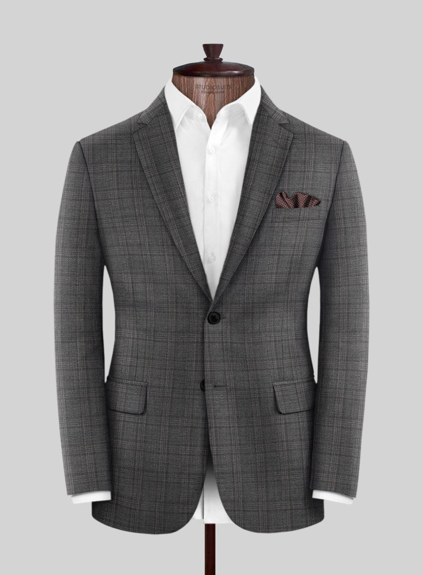 Italian Wool Ispino Jacket - StudioSuits