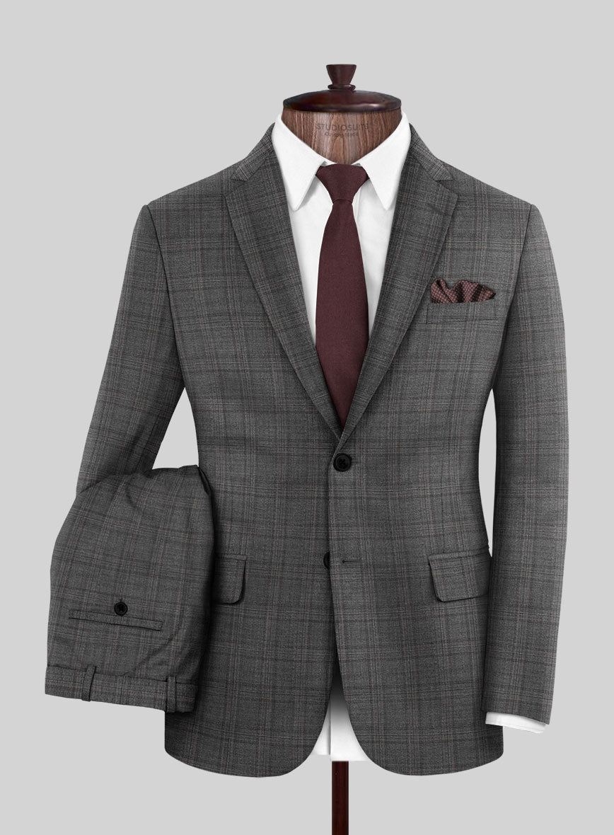 Italian Wool Ispino Suit - StudioSuits