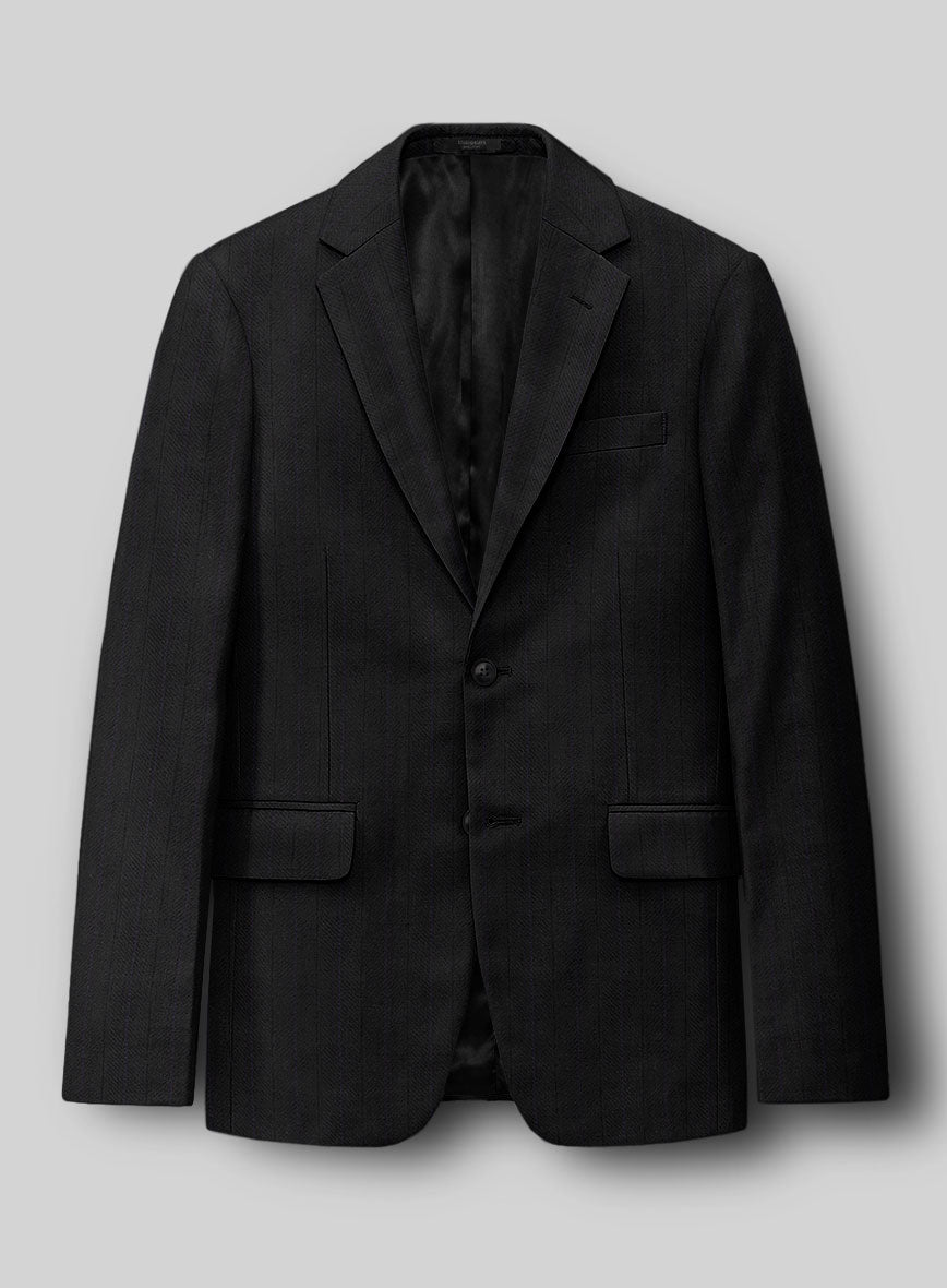 Italian Wool Linegrain Jacket - StudioSuits
