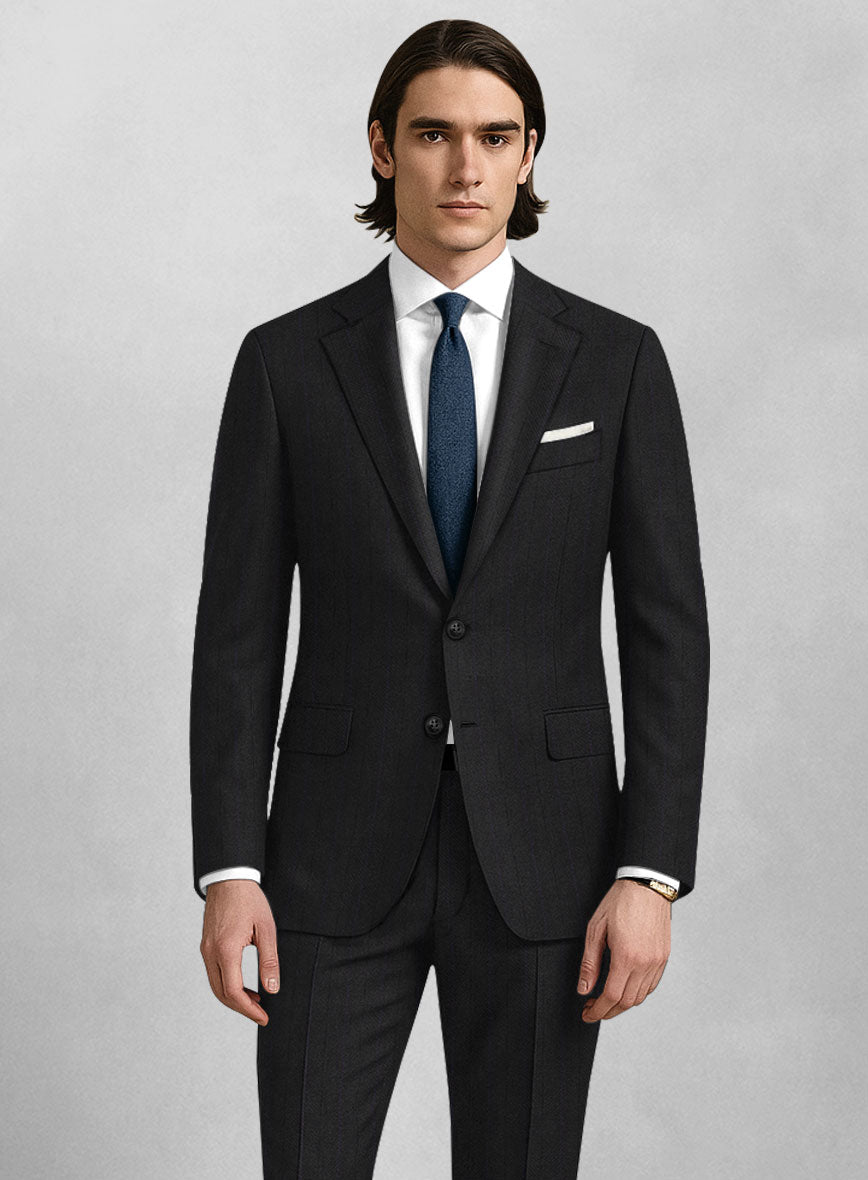Italian Wool Linegrain Jacket - StudioSuits