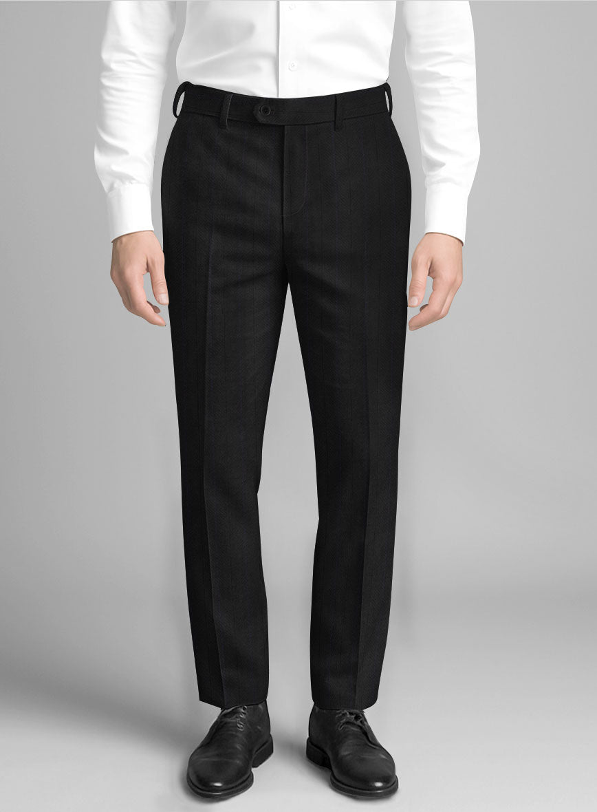 Italian Wool Linegrain Pants - StudioSuits