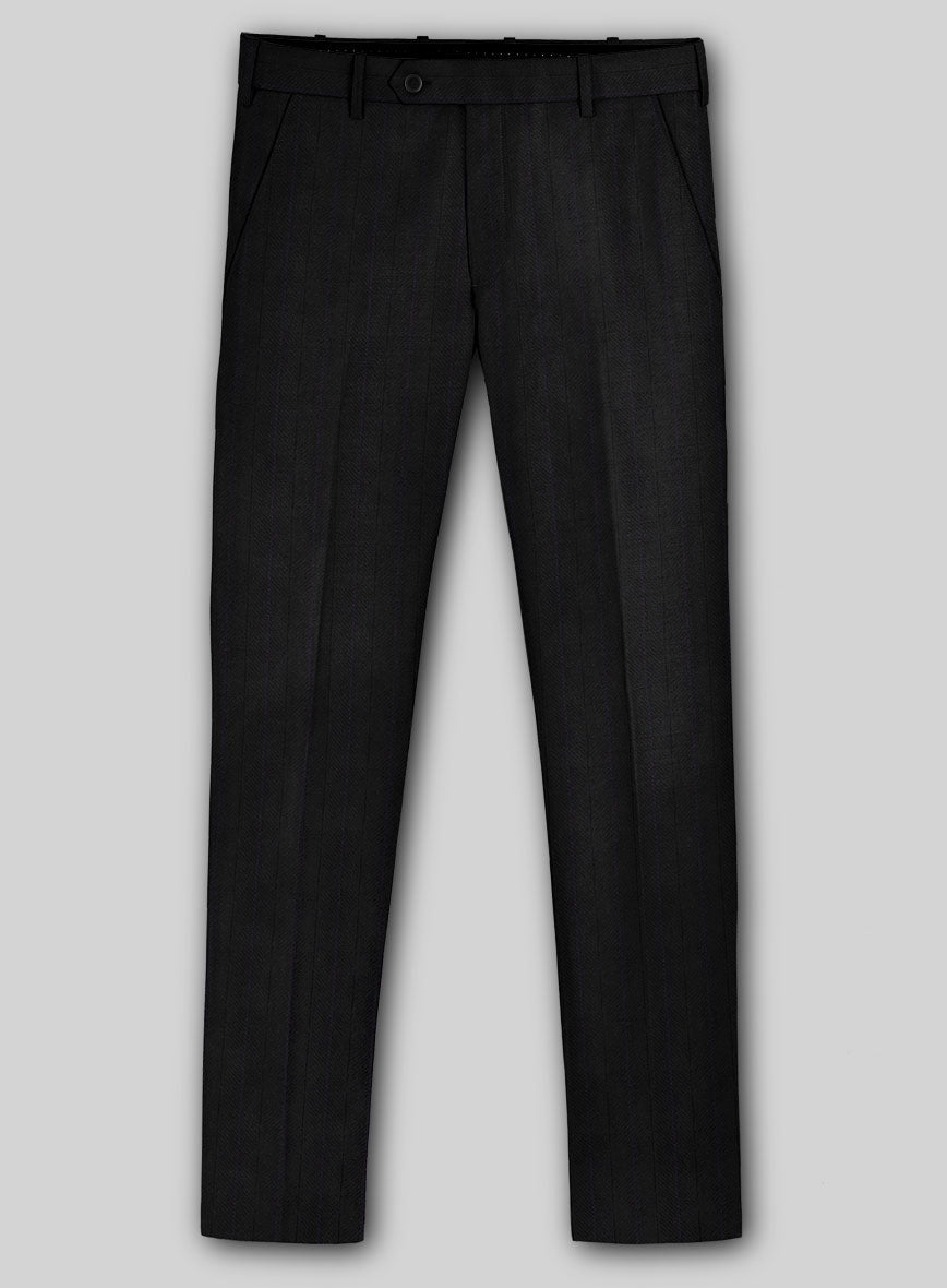 Italian Wool Linegrain Pants - StudioSuits