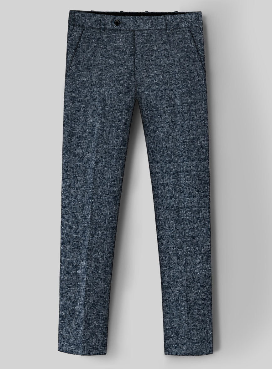 Italian Wool Linen Basket Weave Gulem Pants - StudioSuits