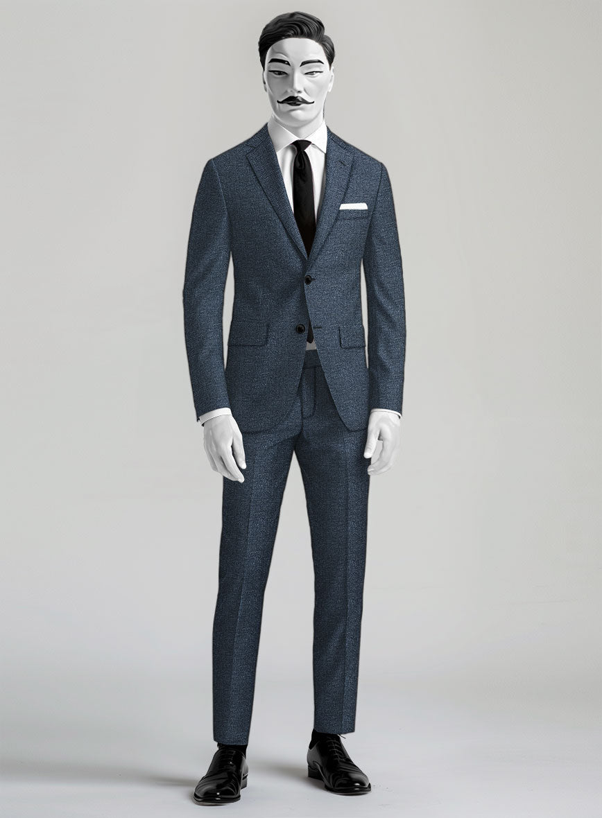 Italian Wool Linen Basket Weave Gulem Suit - StudioSuits