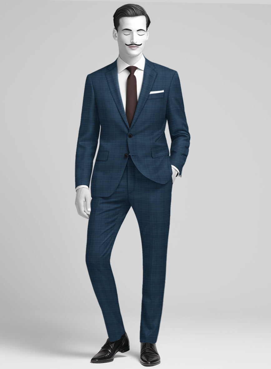 Italian Wool Lycra Giardini Suit - StudioSuits