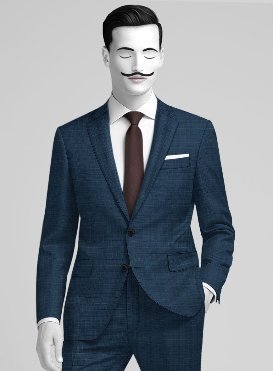 Italian Wool Lycra Giardini Suit - StudioSuits