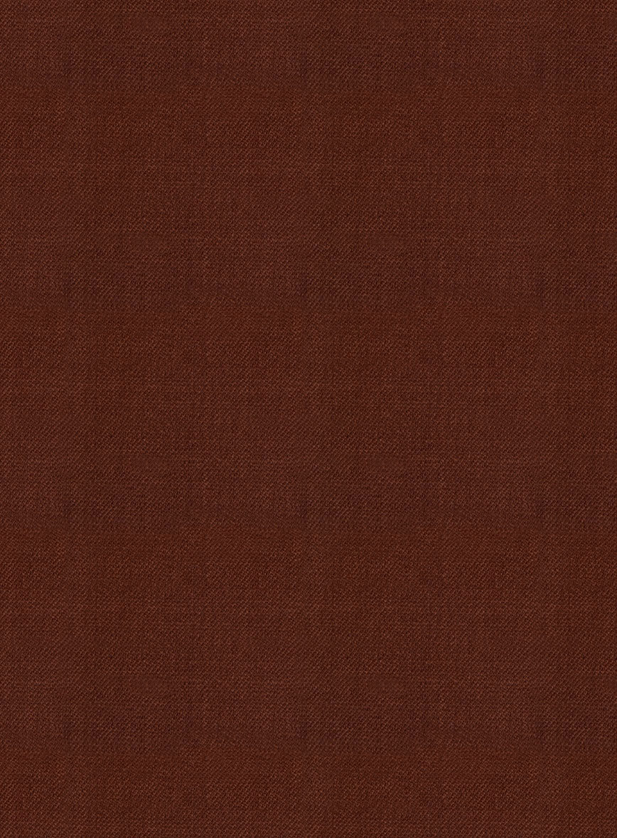 Italian Wool Marrone Pants - StudioSuits