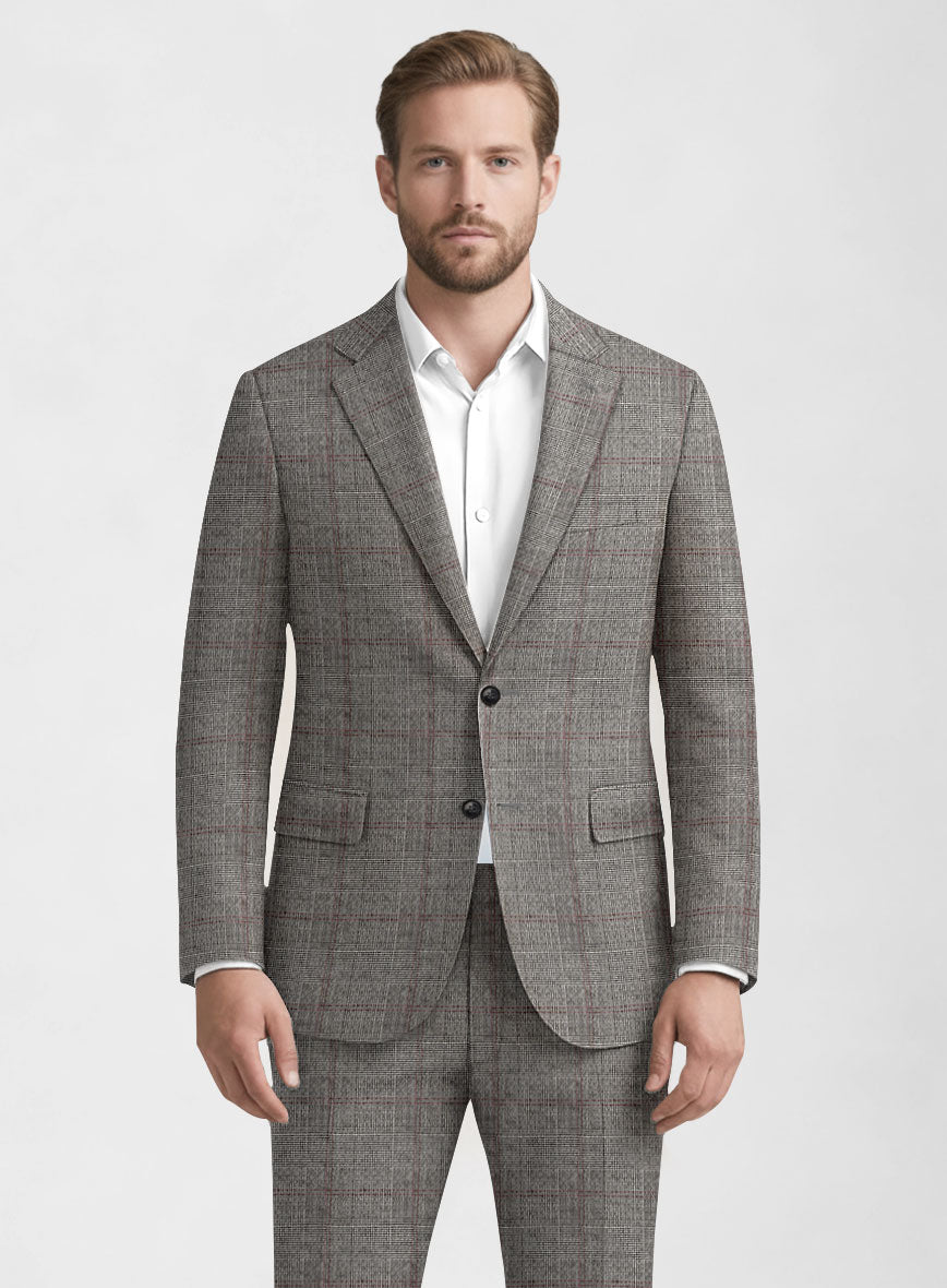 Italian Wool Nocturo Seersucker Jacket - StudioSuits