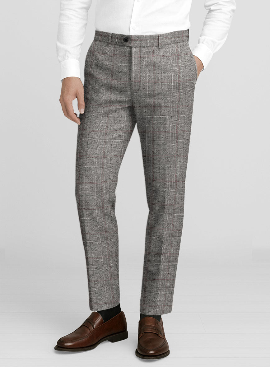 Italian Wool Nocturo Seersucker Pants - StudioSuits