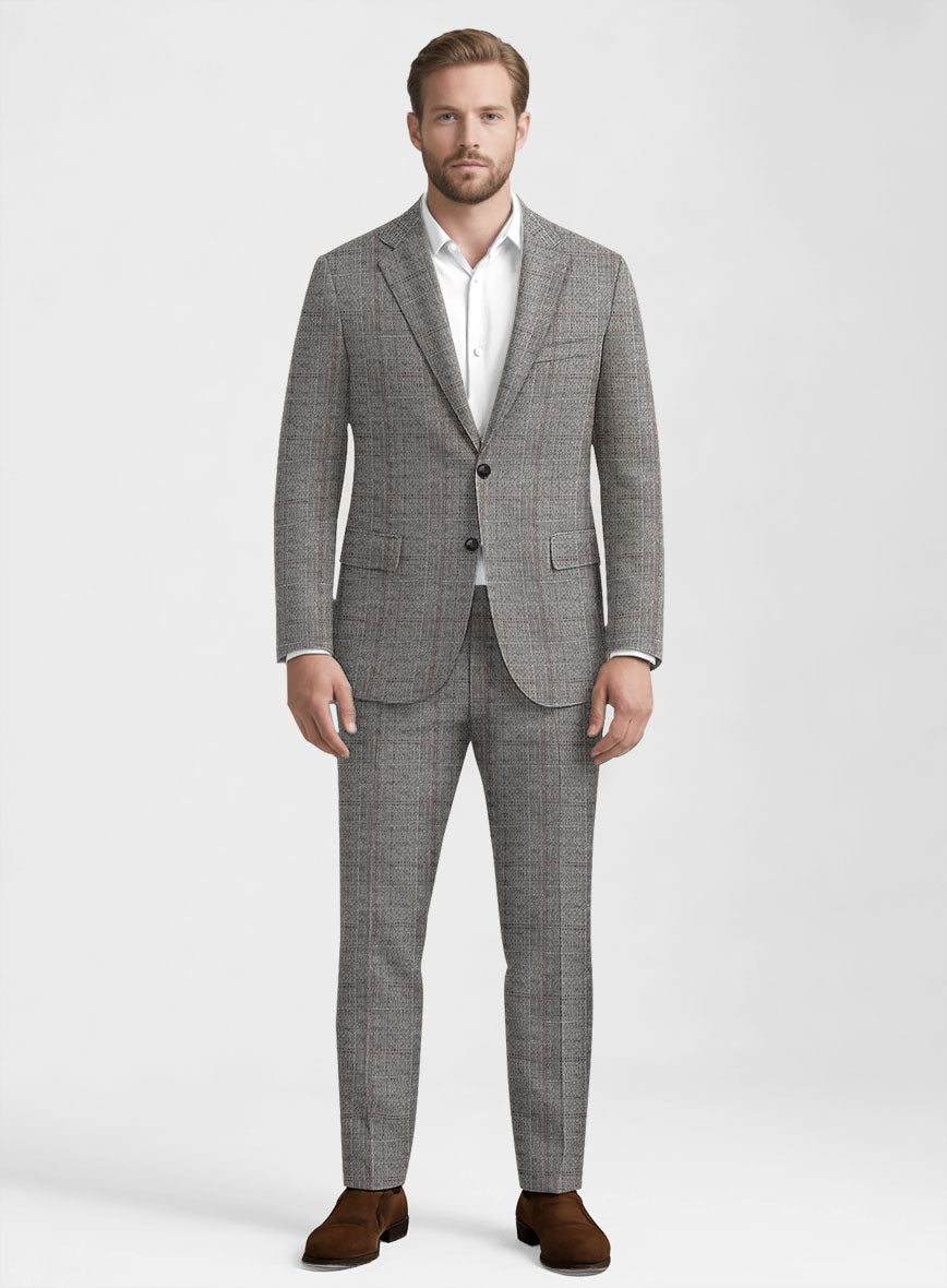 Italian Wool Nocturo Seersucker Suit - StudioSuits