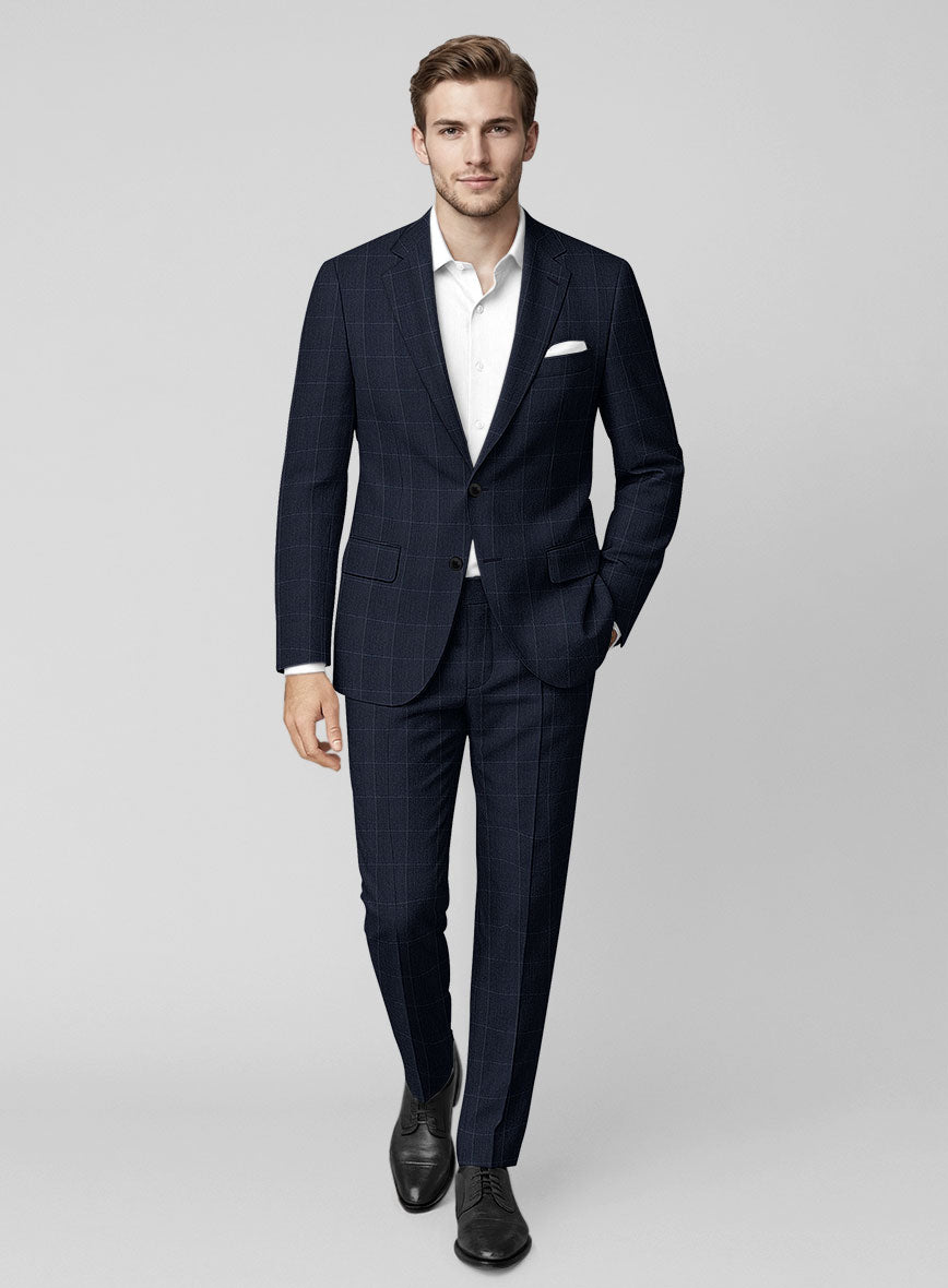 Italian Wool Orviano Crest Suit - StudioSuits