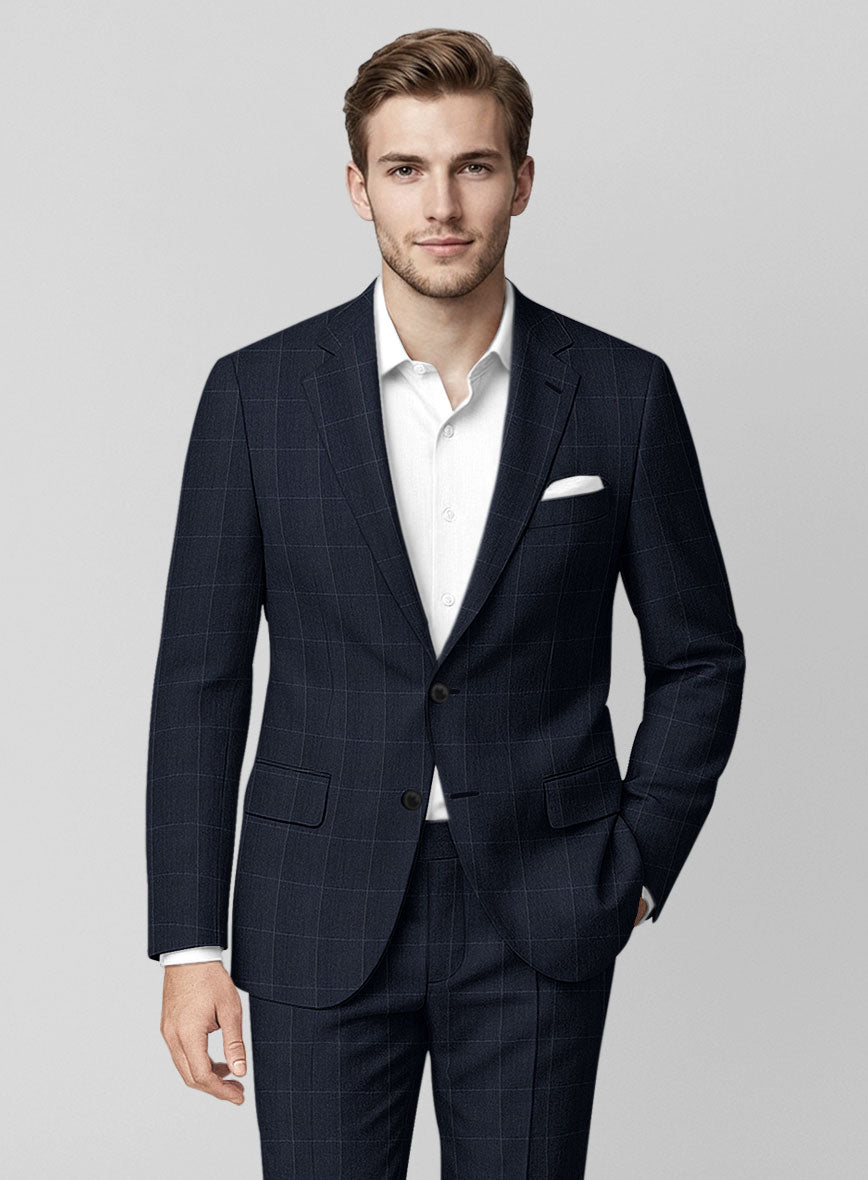 Italian Wool Orviano Crest Suit - StudioSuits