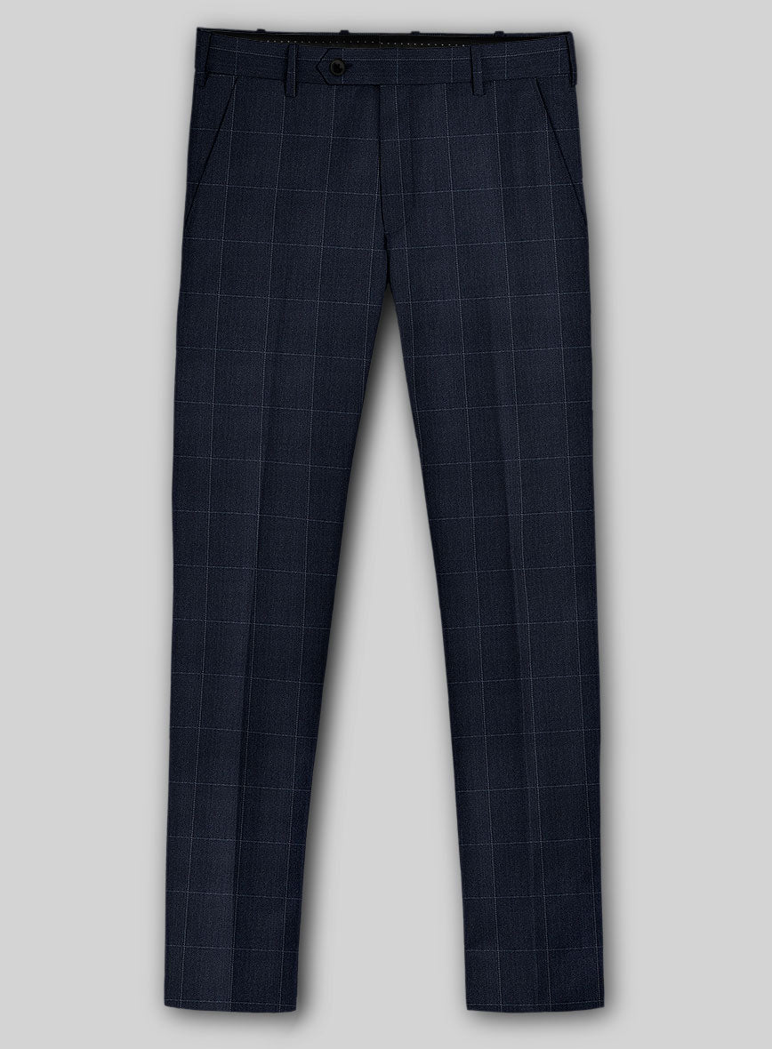 Italian Wool Orviano Crest Pants - StudioSuits