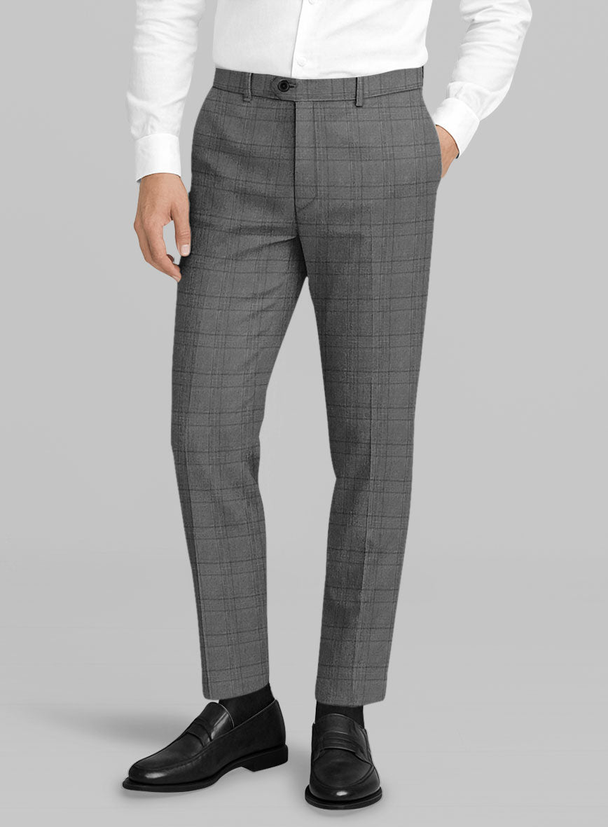 Italian Wool Platino Pants - StudioSuits
