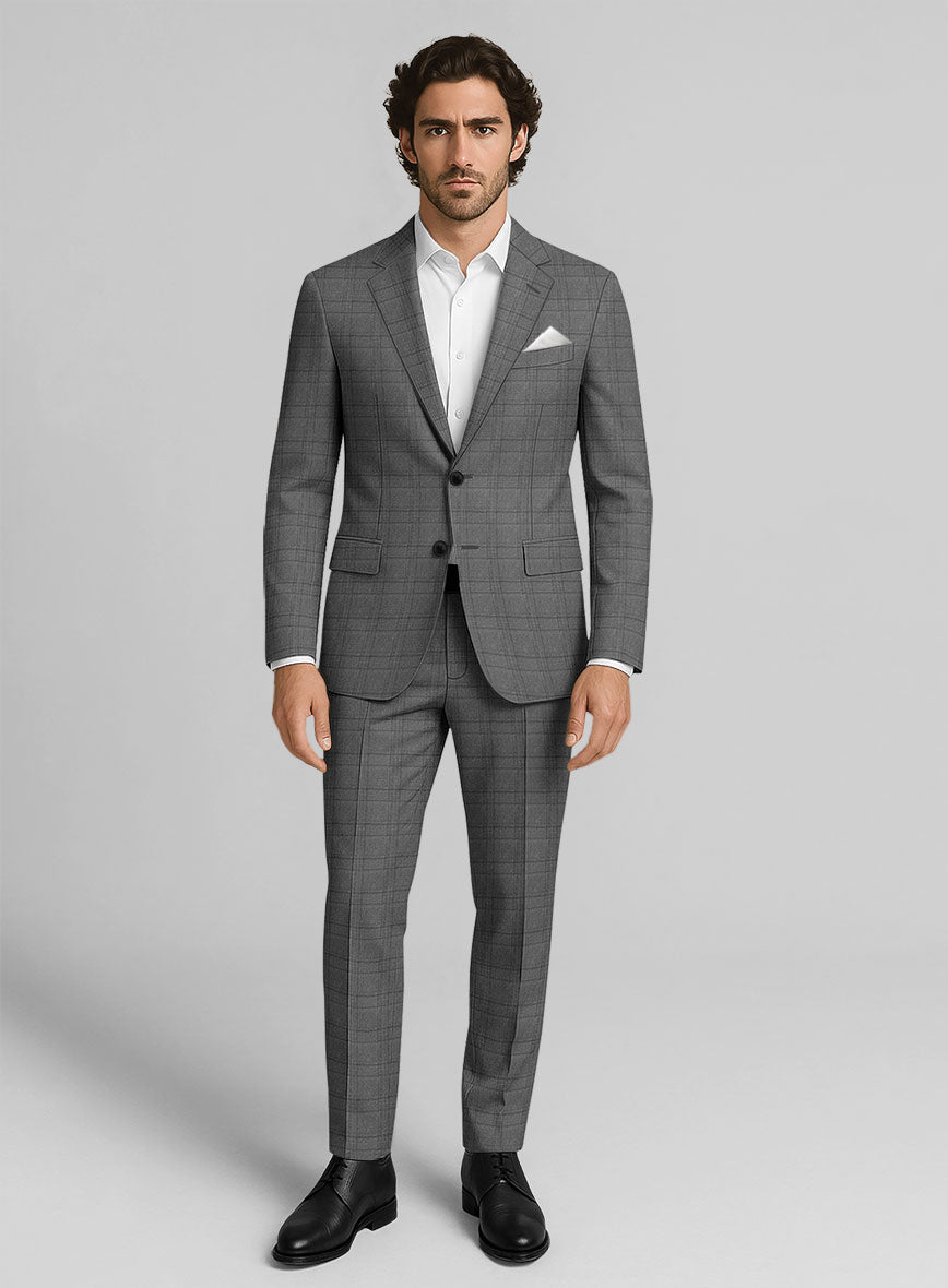 Italian Wool Platino Suit - StudioSuits