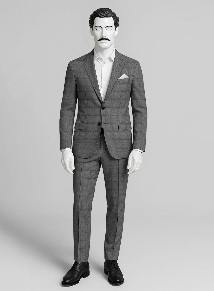 Italian Wool Platino Suit - StudioSuits