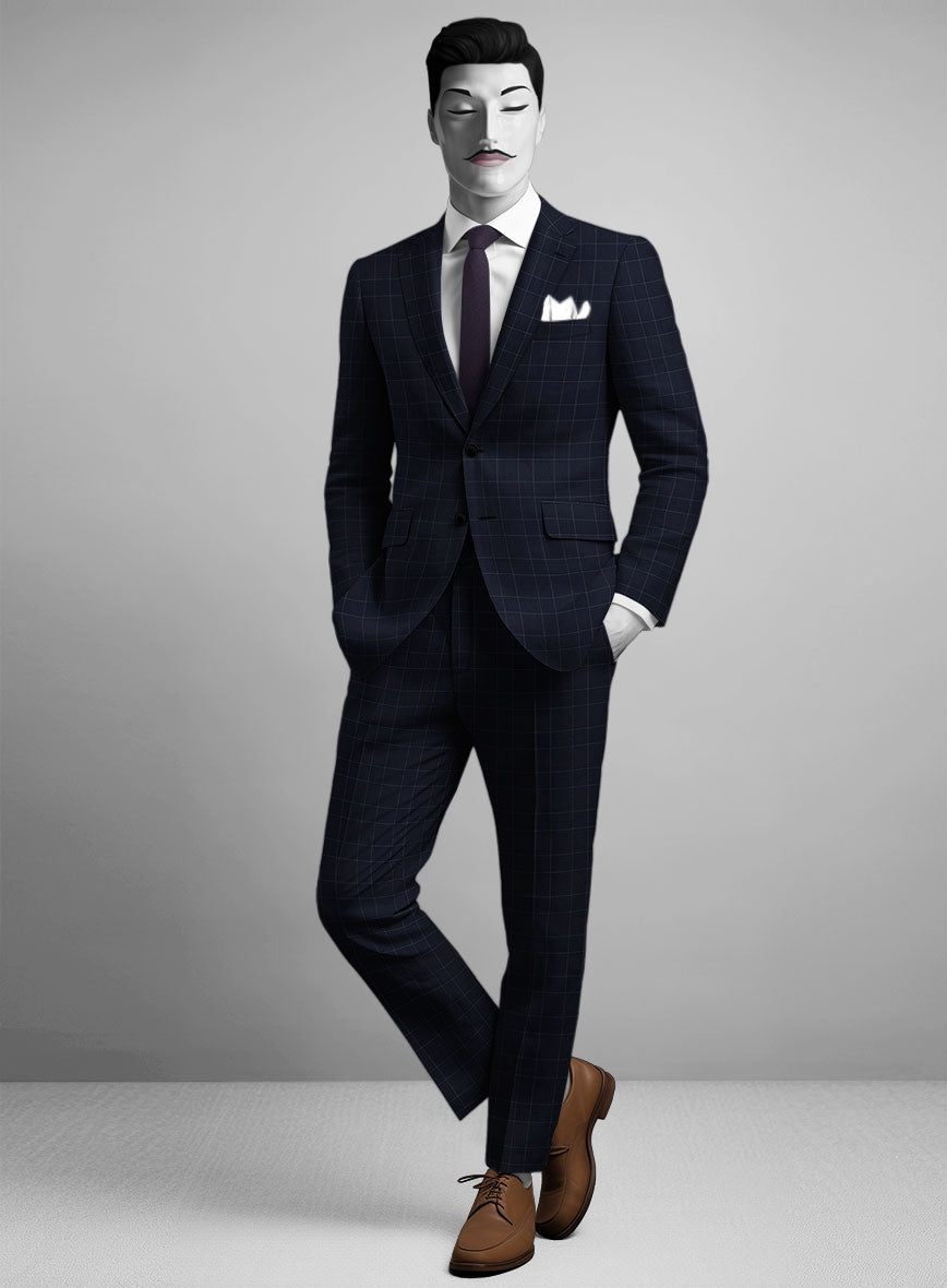 Italian Wool Quadretto Suit - StudioSuits