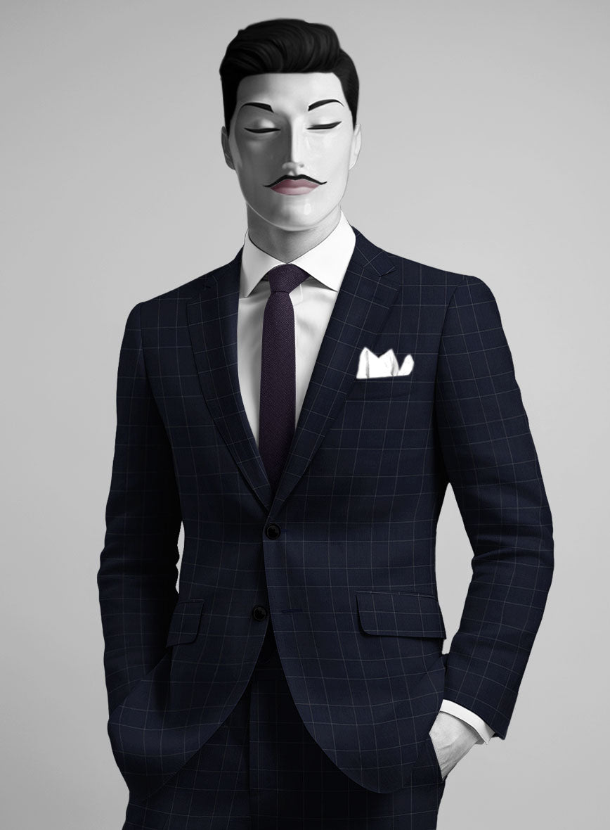 Italian Wool Quadretto Suit - StudioSuits