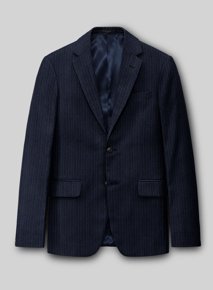 Italian Wool Rigato Jacket - StudioSuits