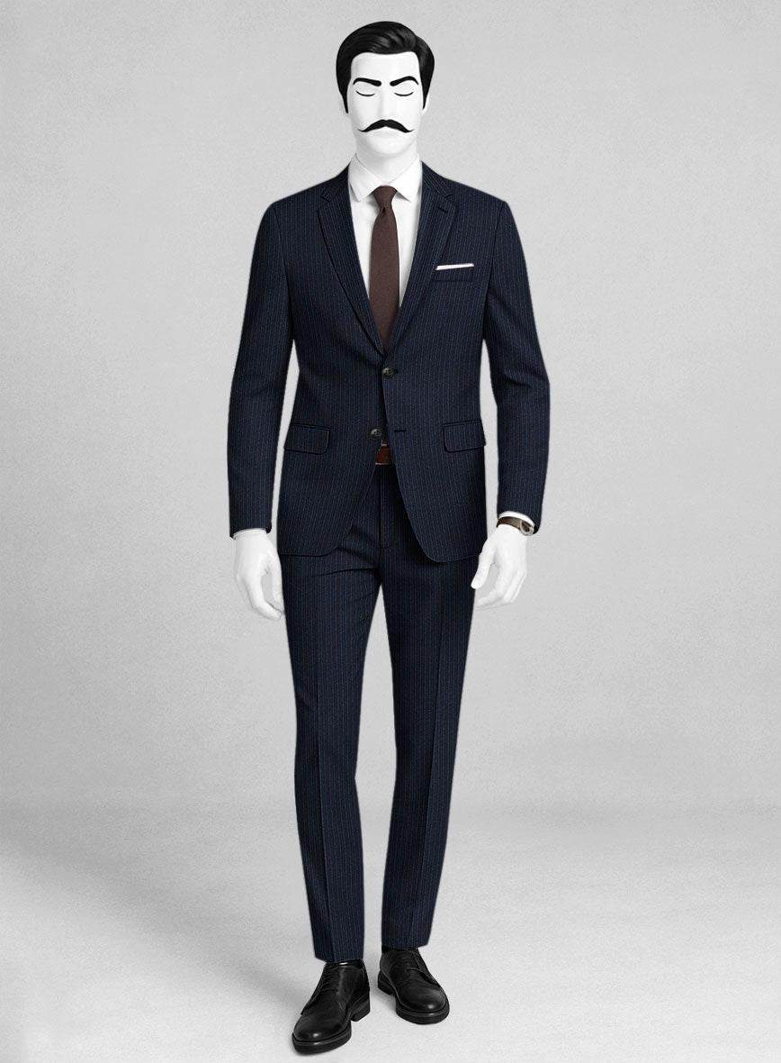 Italian Wool Rigato Suit - StudioSuits