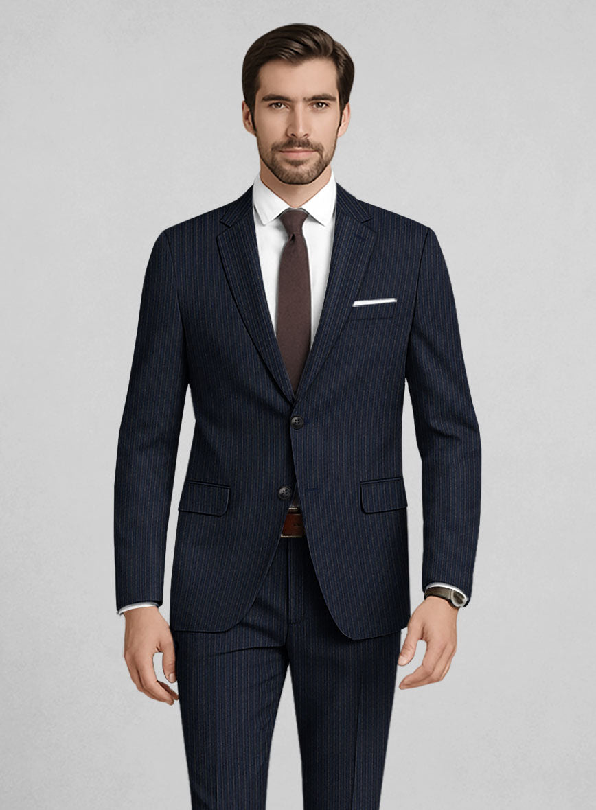 Italian Wool Rigato Jacket - StudioSuits