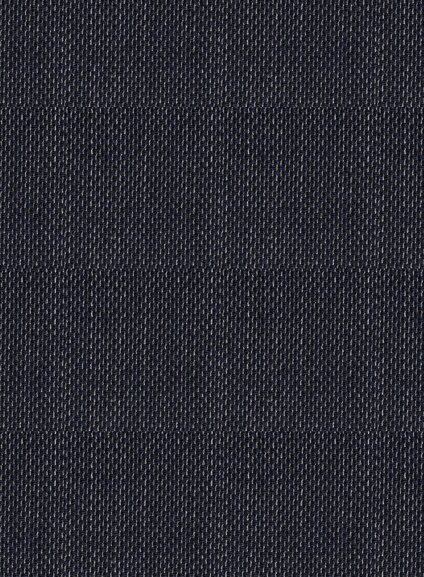 Italian Wool Silk Basket Weave Ardent Jacket - StudioSuits