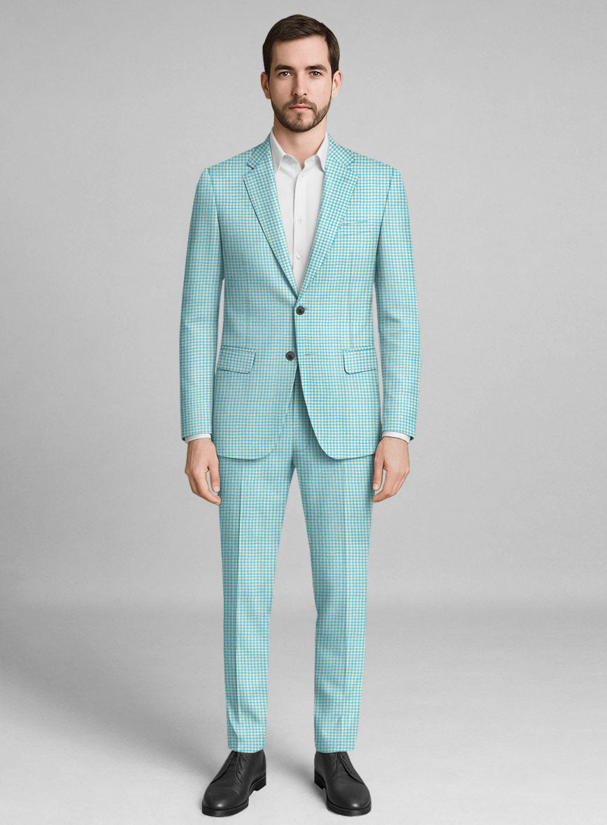 Italian Wool Silk Linen Doviel Suit - StudioSuits