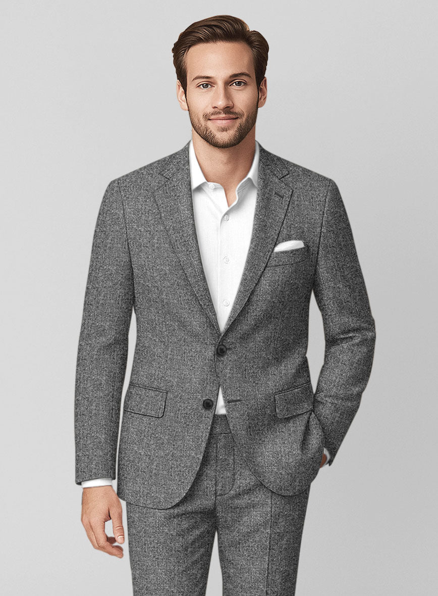 Italian Wool Silk Linen Flaren Jacket - StudioSuits